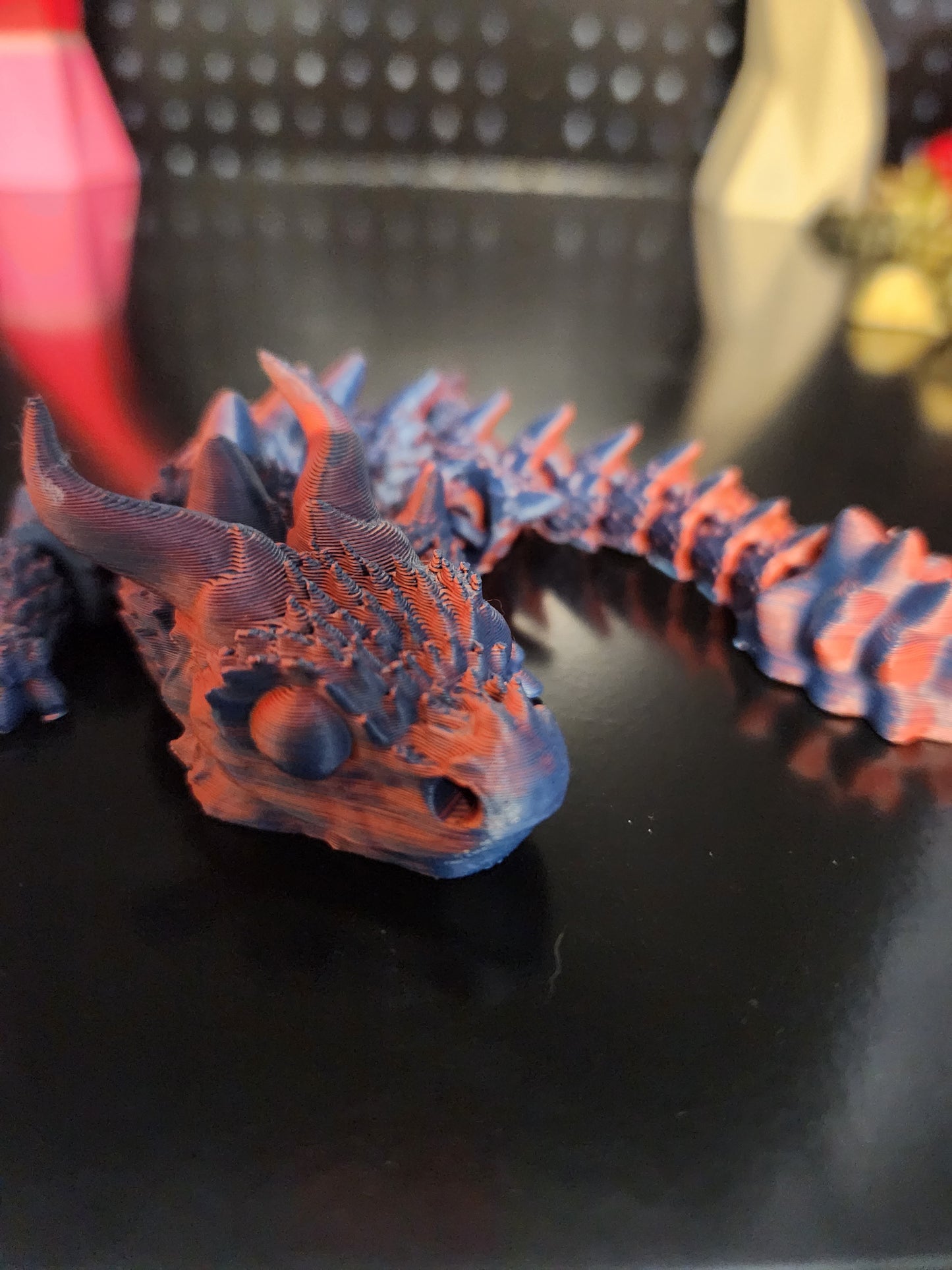 Spiked Tail Keychain dragon